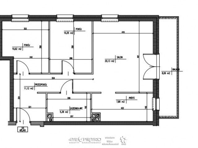 Gotowe, Koncertowa, 3 pokoje, 65m2, balkon 8m2