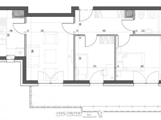 Nowe, 3 pokoje, 54m2, balkon 15m2, Nałęczowska